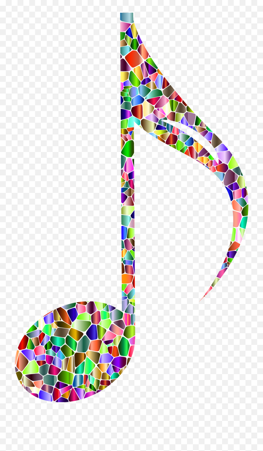 Big Image - Rainbow Music Notes Png Clipart Full Size,Musical Notes Png