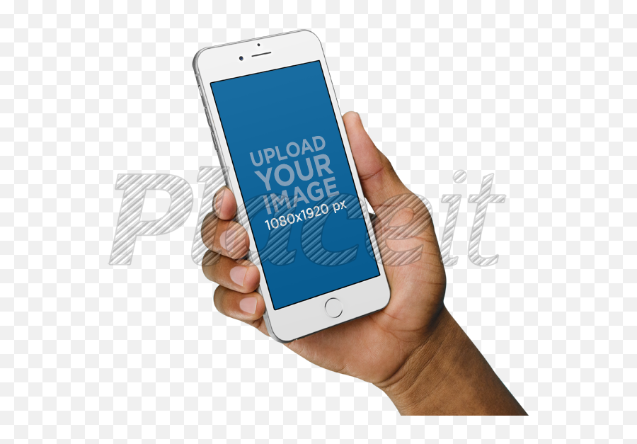 Png Mockup Of An Iphone 6 Plus Being Held By A Man A11070 - Iphone,Iphone 6 Png