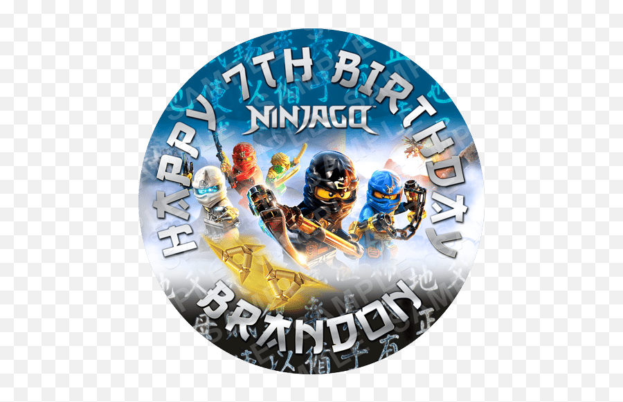 Lego Ninjago - Ninjago Topper Print Cake Png,Lego Ninjago Png