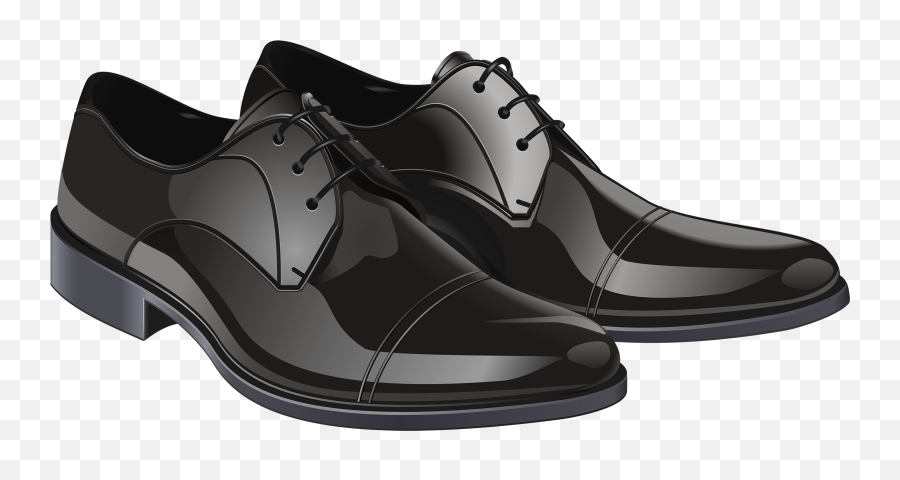 Download Black Elegant Men Shoes Png Clipart - Shoe Png Clip Art Black Shoes,Shoes Png