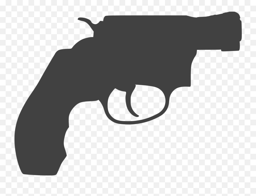 Revolver Silhouette Firearm Pistol Gun - Pistol Silhouette Png,Revolver Transparent