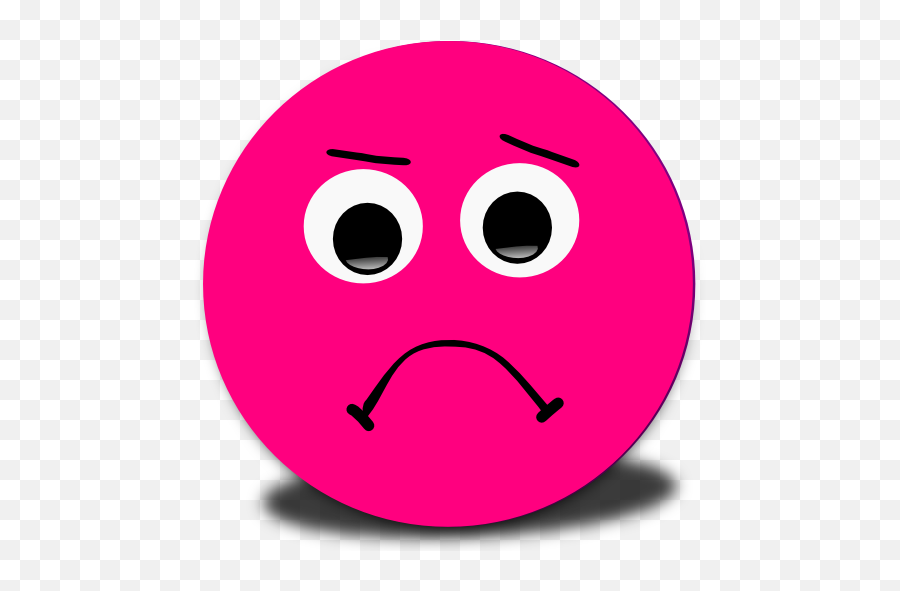 Sad Face Emoji Pink - Pink Emoji Sad Face Png,Sad Face Emoji Png