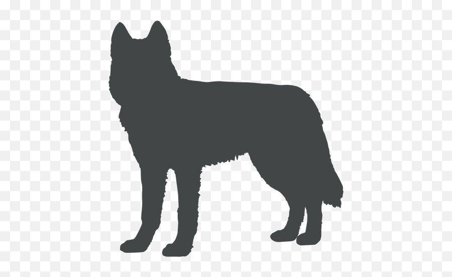 Dog Silhouette Posing Ears Up - Transparent Png U0026 Svg Vector Vector Dog Silhouette Png,Cat Ears Transparent