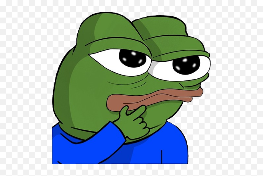 Think Pepe  Pepothink Emote  png  free transparent png  