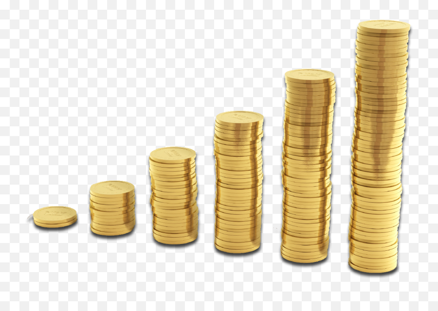 Png Transparent Coin Border - Stack Of Coins Png,Gold Coins Png