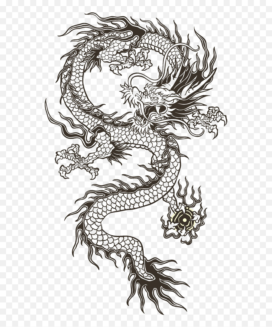 Japanese Dragon Tattoo Design - Dragon Tattoo Png,Dragon Tattoo Png
