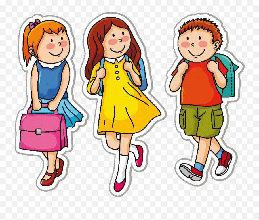 Download Hd English Girl Clipart Png - Kid Going To School Png,Girl Clipart Png