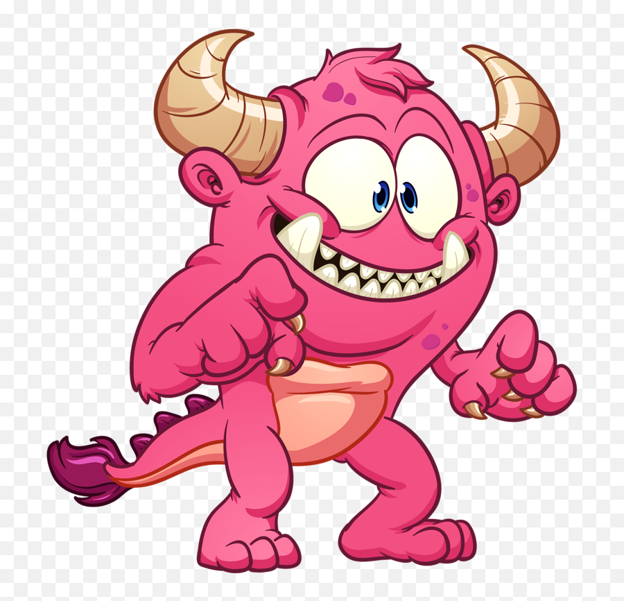 Cute Animated Monster Png Free - Monsters Cartoon,Monster Png