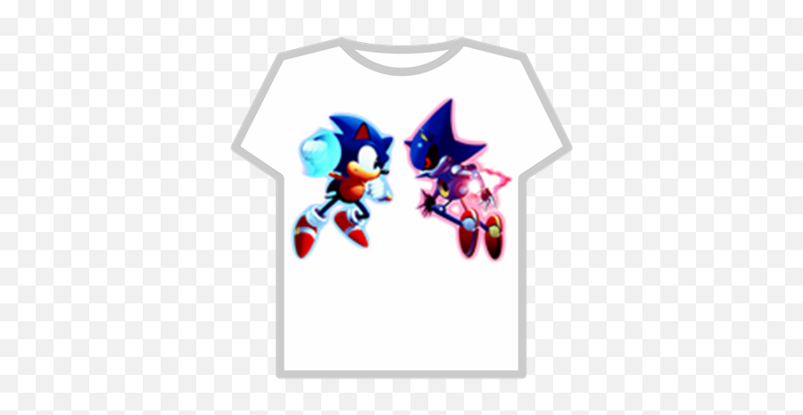 Retro Sonic Cd Top With Transparent - Sonic Cd Metal Sonic Png,Sonic Transparent Background