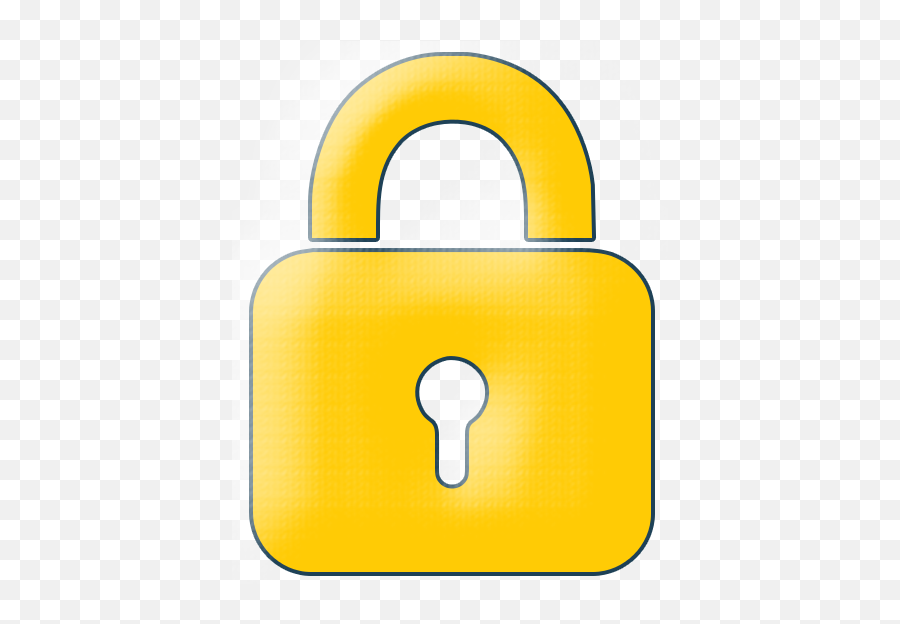 Yellow Lock Icon - Yellow Lock Transparent Icon Full Size Lock Yellow Png,Lock Icon Png