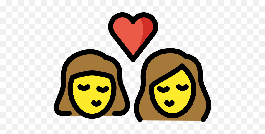 U200du200du200d Two Women Kissing - Emoji Meanings Mom And Dad Png,Kissing Emoji Png