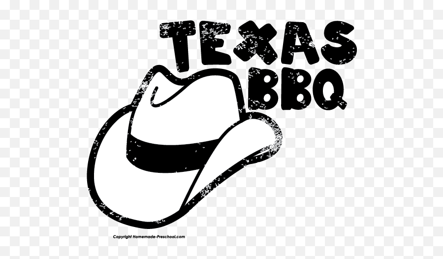 Download Hd Barbecue Clipart Texas Bbq - Bbq Clipart Black Bbq Clipart Black And White Png,Texas Outline Png
