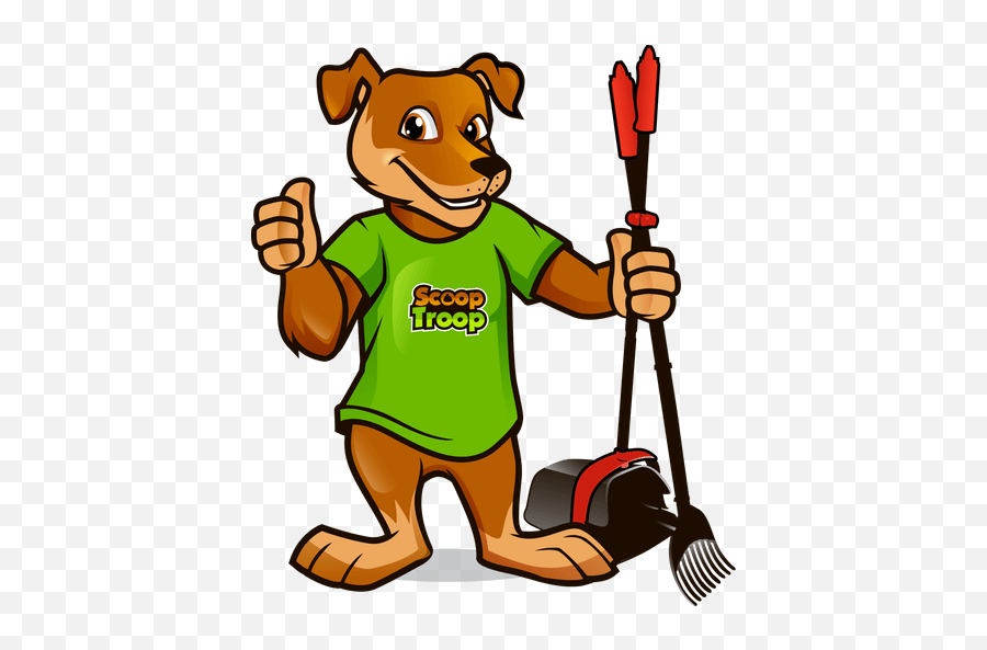 Scoop Troop Full Service Pet Waste Removal - Cartoon Dog Scooping Poop Png,Turd Png