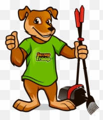 Scoop Troop Full Service Pet Waste Removal - Cartoon Dog Scooping Poop Png,Turd Png