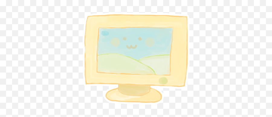 Computer Screen Drawing Icon Png Clipart Image Iconbugcom - Television Set,Computer Screen Png