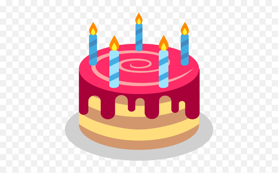 Birthday Cake Emoji Vector Icon - Sound Happy Birthday Song Gif Png,Cake Emoji Png