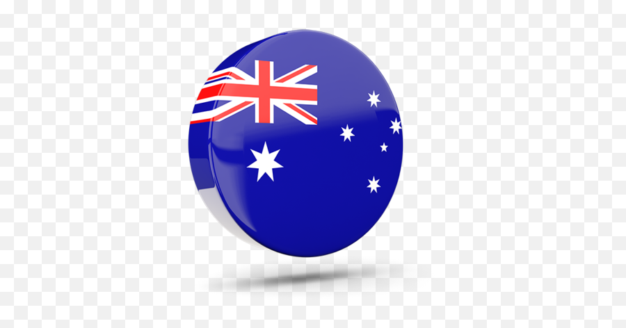 Glossy Round Icon 3d - Flag Of Australia Png,Australia Flag Png