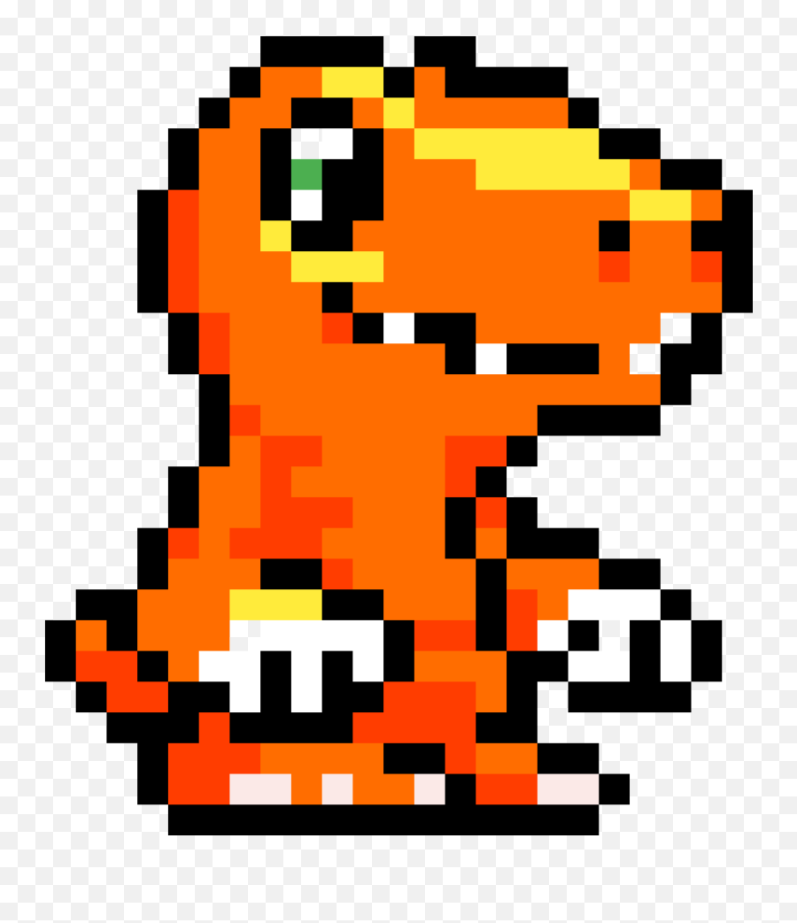 Agumon - Pixel Art Digimon Png,Agumon Png