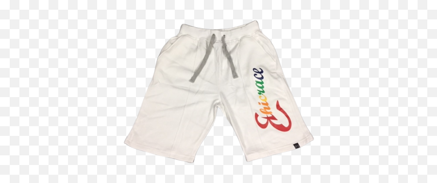 Rainbow And White Beast Logo Shorts By Ethicrace - Boardshorts Png,Beast Logo