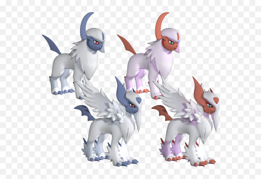 Absol Free 3d Model - Absol 3d Model Png,Absol Png