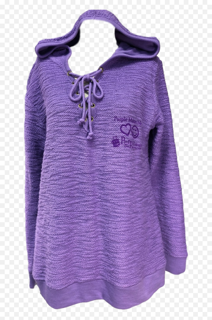 Purple Drawstring Logo Hoodie - Long Sleeve Png,Lavender Logo