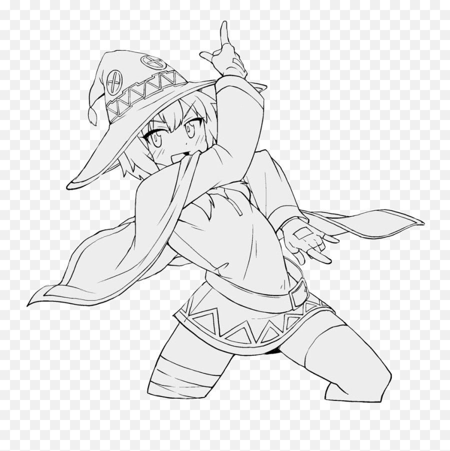 Anime Megumin Sticker Poland By Oliwia Sapryk - Fictional Character Png,Megumin Transparent