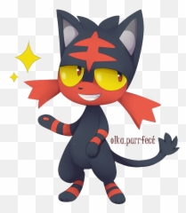 Litten By Marshmallow - Ears Fur Affinity Dot Net Fictional Character Png,Litten Png