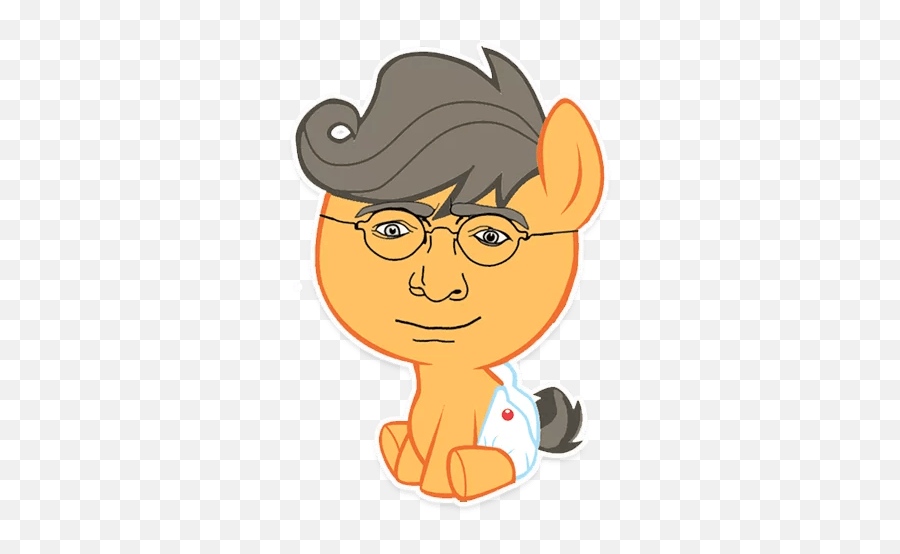 Gabe Newellu201d Stickers Set For Telegram - Eyeglass Style Png,Gabe Newell Png