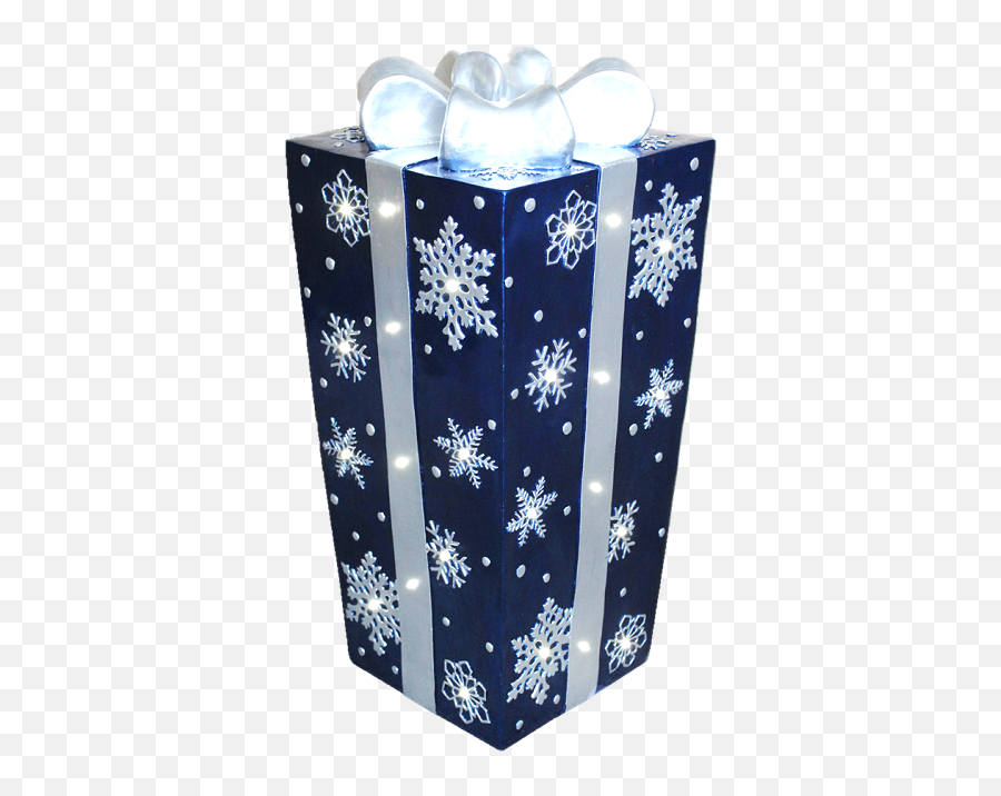 Snowflake Design And Silver Bow - Cylinder Png,Silver Snowflake Png