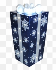 Snowflake Design And Silver Bow - Cylinder Png,Silver Snowflake Png