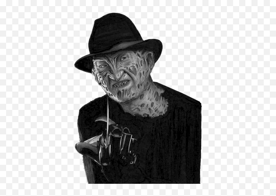 Freddy Krueger Transparent Background - Freddy Krueger Png White Black,Freddy Krueger Transparent
