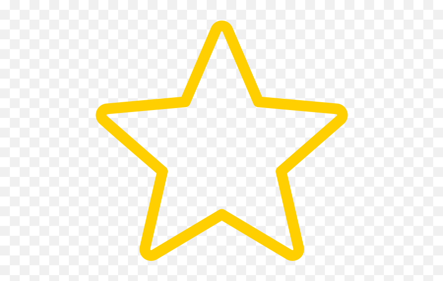 Star Line Yellow Icon Png And Svg Vector Free Download - M Star,Star Rating Icon