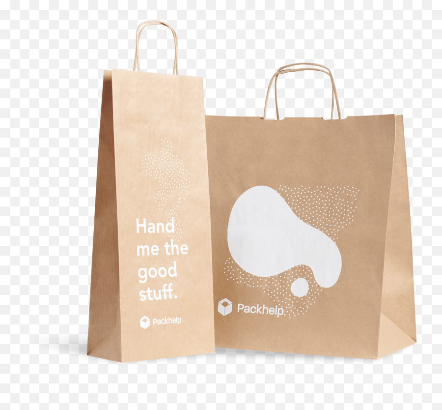 Custom Printed Paper Bags - Stylish Png,Brown Paper Bag Icon