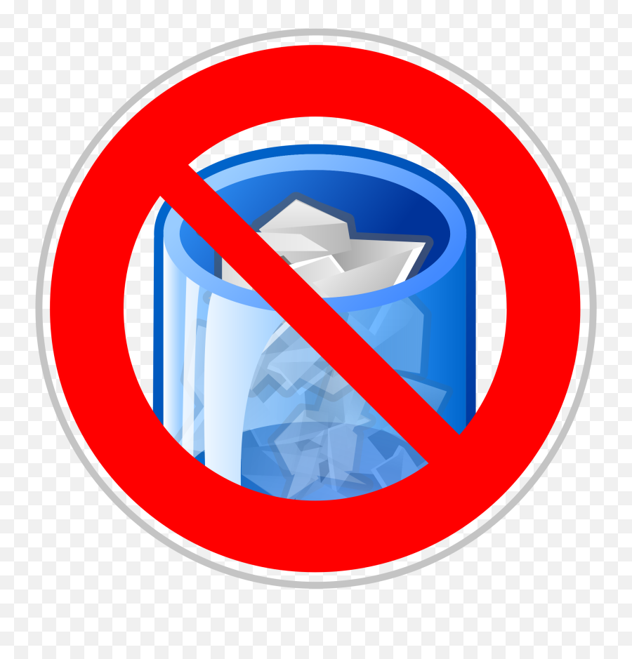 No Trash Icon - Waste Container Png,No Trash Icon