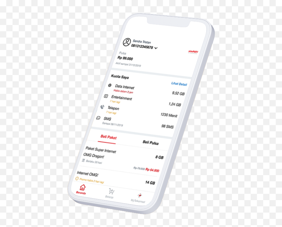 Mytelkomsel Lite - Download Mytelkomsel Lite Application Vertical Png,Cara Mengganti Icon Di Android