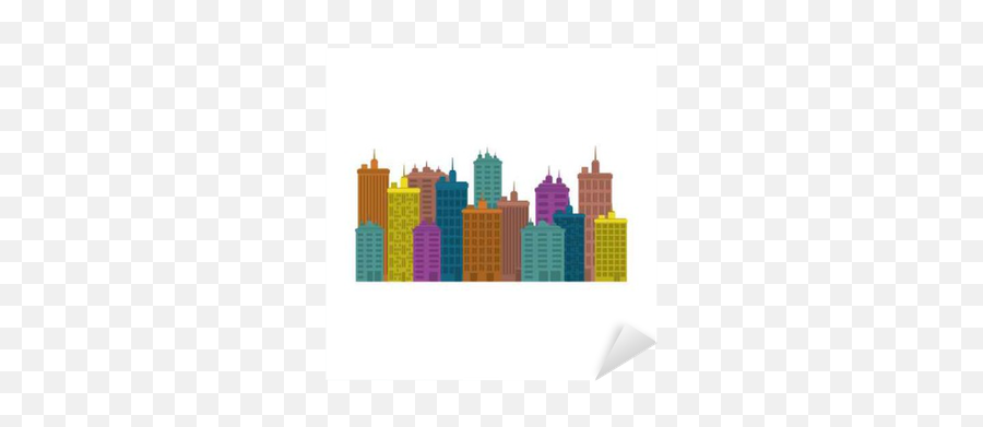 Sticker Urban City View Icon Vector Illustration Graphic Design - Miasto Ikona Png,View Pictures Icon