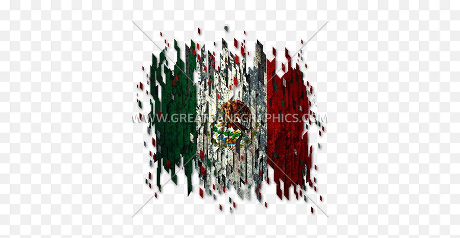 Digital Flag Mexico Production Ready Artwork For T - Shirt Bead Png,Mexican Flag Transparent