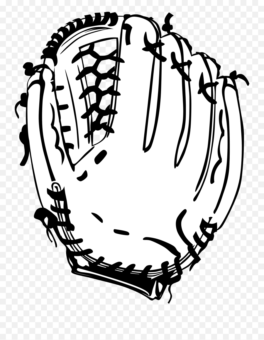 Baseball Glove Clipart Black And White - Baseball Glove Clip Baseball Glove Clipart Black And White Png,Glove Png