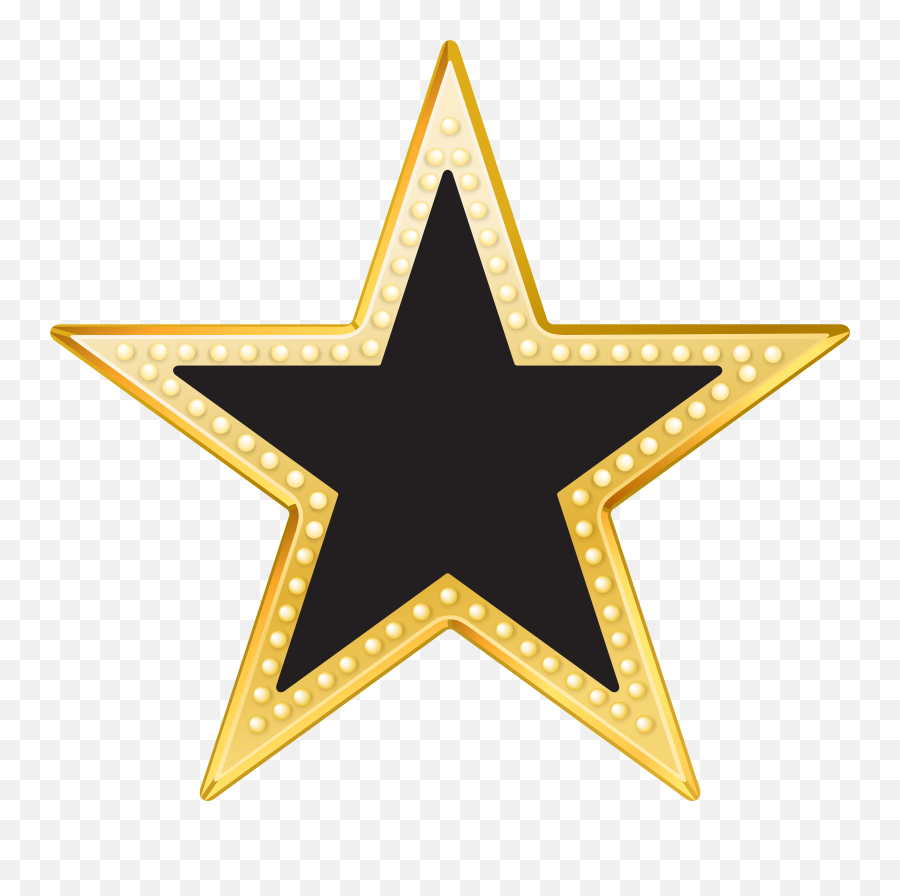 Library Of Gold Stage Star Royalty Free Download Png Files - Gold And Black Star Png,Stage Png