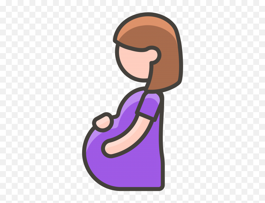 Pregnant Woman Emoji - Pregnant Woman Icon Vector Clipart Png,Female Icon Vector