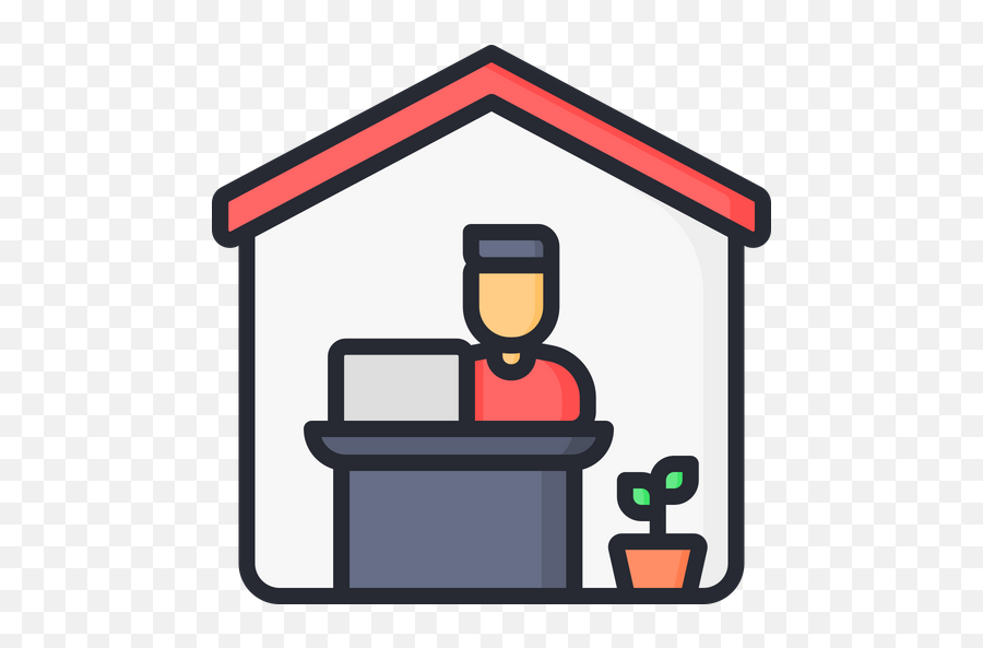 Icon Of Colored Outline Style - Icon For Work From Home Png,Work Png
