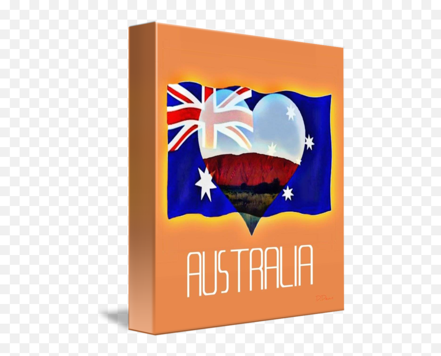 Australian Flag I Love Australia By Frederika Dean - Flag Of The United States Png,Australian Flag Png