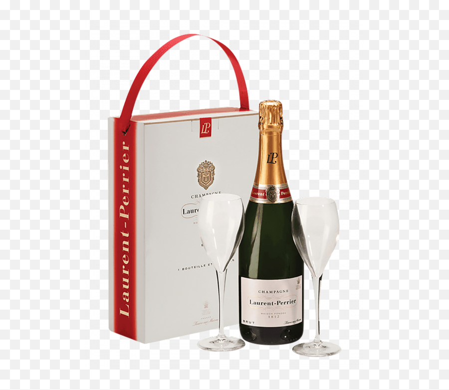 Laurent - Perrier Lp Brut Nv And 2 Flutes Gift Set Champagne Png,Champagne Flute Png