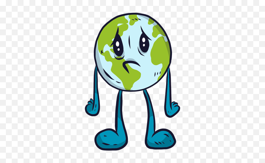 Planet Earth Sadness Melancholy Flat - Transparent Png U0026 Svg Planeta Tierra Triste Animado Png,Planet Earth Transparent Background