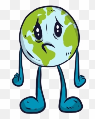 Planet Earth Sadness Melancholy Flat - Transparent PNG u0026 SVG Planeta Tierra Triste Animado Png