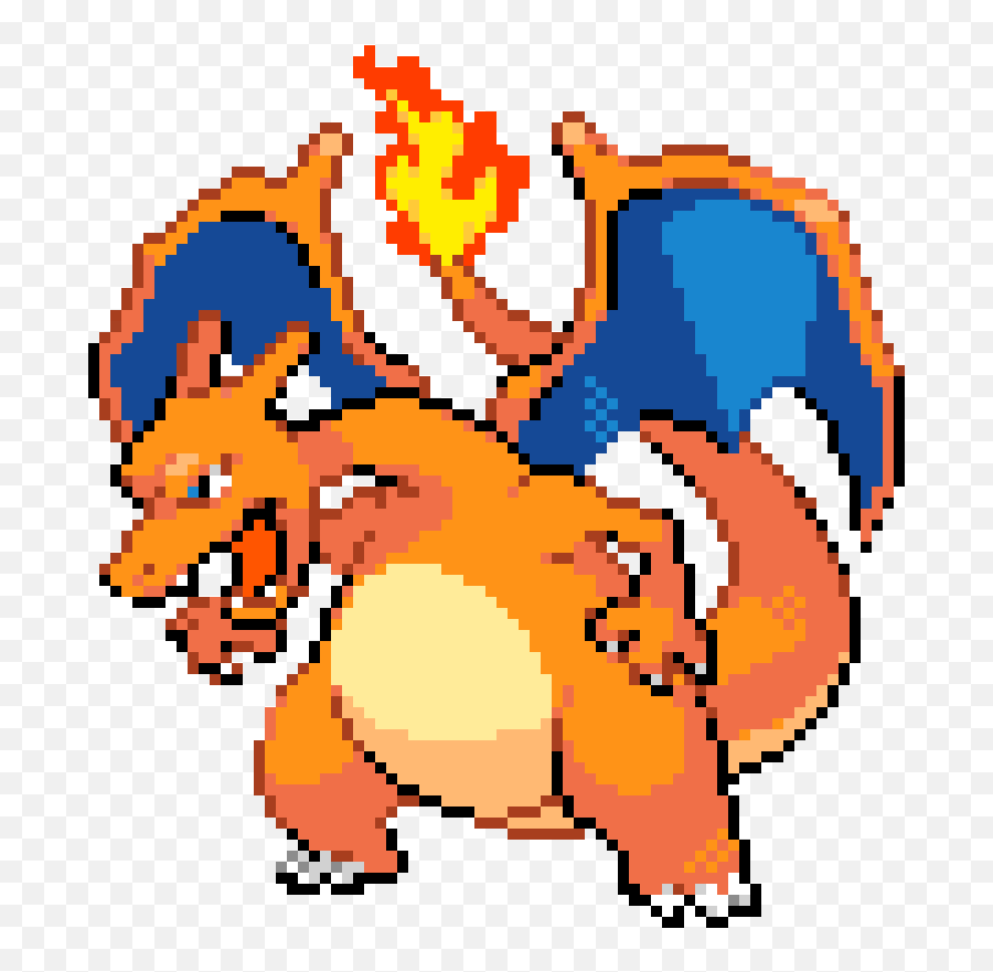 Charizard Pixel Charizard Pokemon Fire Red Png Charizard Png Free