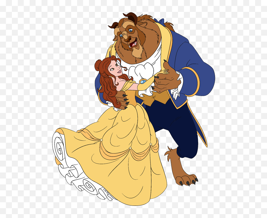 Belle Clip Beast Transparent U0026 Png Clipart Free Download - Ywd Animated Beauty And The Beast Dancing,Beauty And The Beast Png