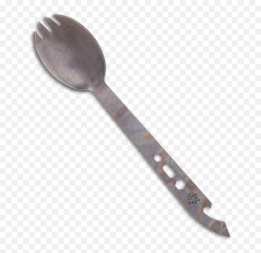 Dj Urbanovsky Titanium Spork Large - Wooden Spoon Full Wooden Spoon Png,Wooden Spoon Png