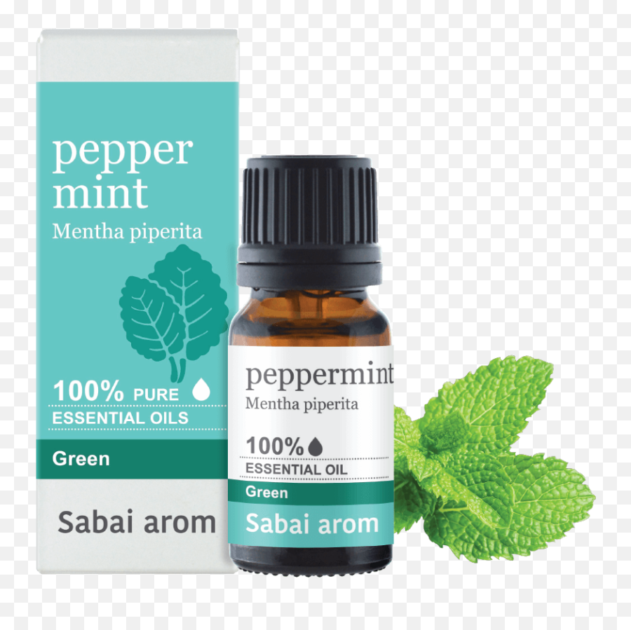 Pure Essential Oil 10 Ml - Sabai Arom Peppermint Png,Peppermint Png