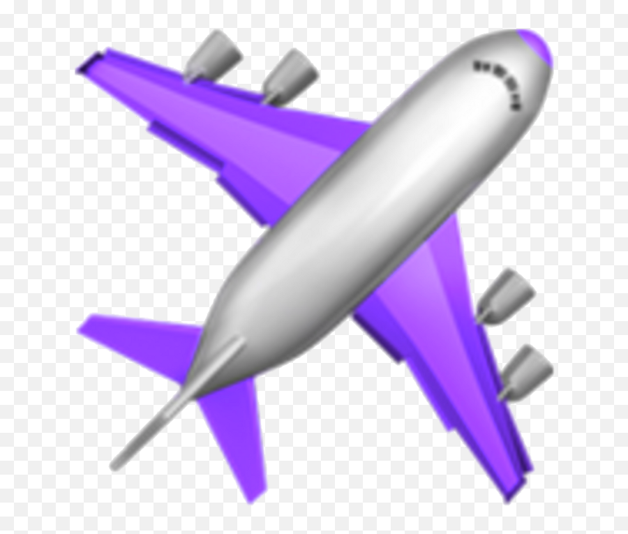 Purple Emoji Tumblr Travel Plane - Ios Airplane Emoji Png,Purple Emoji Png